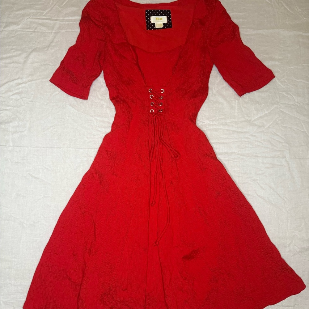 Elegant Red Women's Dress